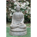 Statue Bouddha Varada-mudra brun