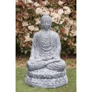 Statue Bouddha Varada-mudra gris