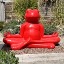 Statue de jardin grenouille zen