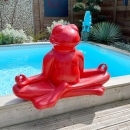 Statue de jardin grenouille zen