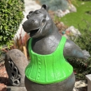 Statue de jardin hippopotame