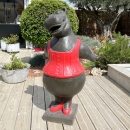 Statue de jardin hippopotame