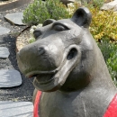 Statue de jardin hippopotame