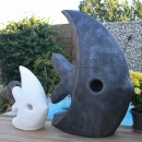 Statue design de jardin poisson