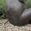 Statue éléphant assis de jardin