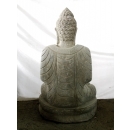Statue en pierre Bouddha jardin zen