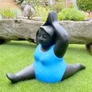 Statue femme plantureuse yoga