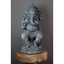 Statue Ganesh 60 cm gris