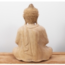 Statue Bouddha en bois de suar
