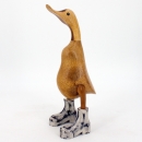 Statuette canard en bois exotique