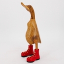 Statuette canard en bois exotique