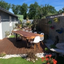 Table repas 250 cm en bois de suar massif