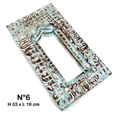 Miroir indien ancien bois