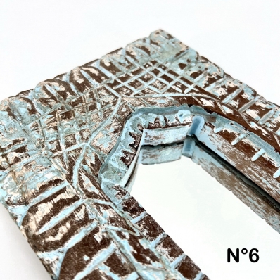 Miroir indien ancien bois
