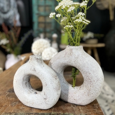 Vase donuts en terracotta